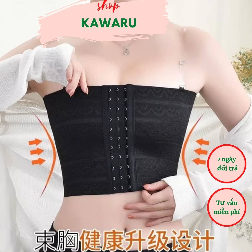 Áo nịt ngực bó ngực tomboy chống tuột mềm thoải mái co dãn NG109 - Bản nịt ngực gom ngực cài trước thoáng khí - kawaru