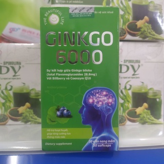 Hoạt huyết dưỡng não Ginkgo biloba 6000mg - bổ não,đỡ đau đầu,chóng mặt