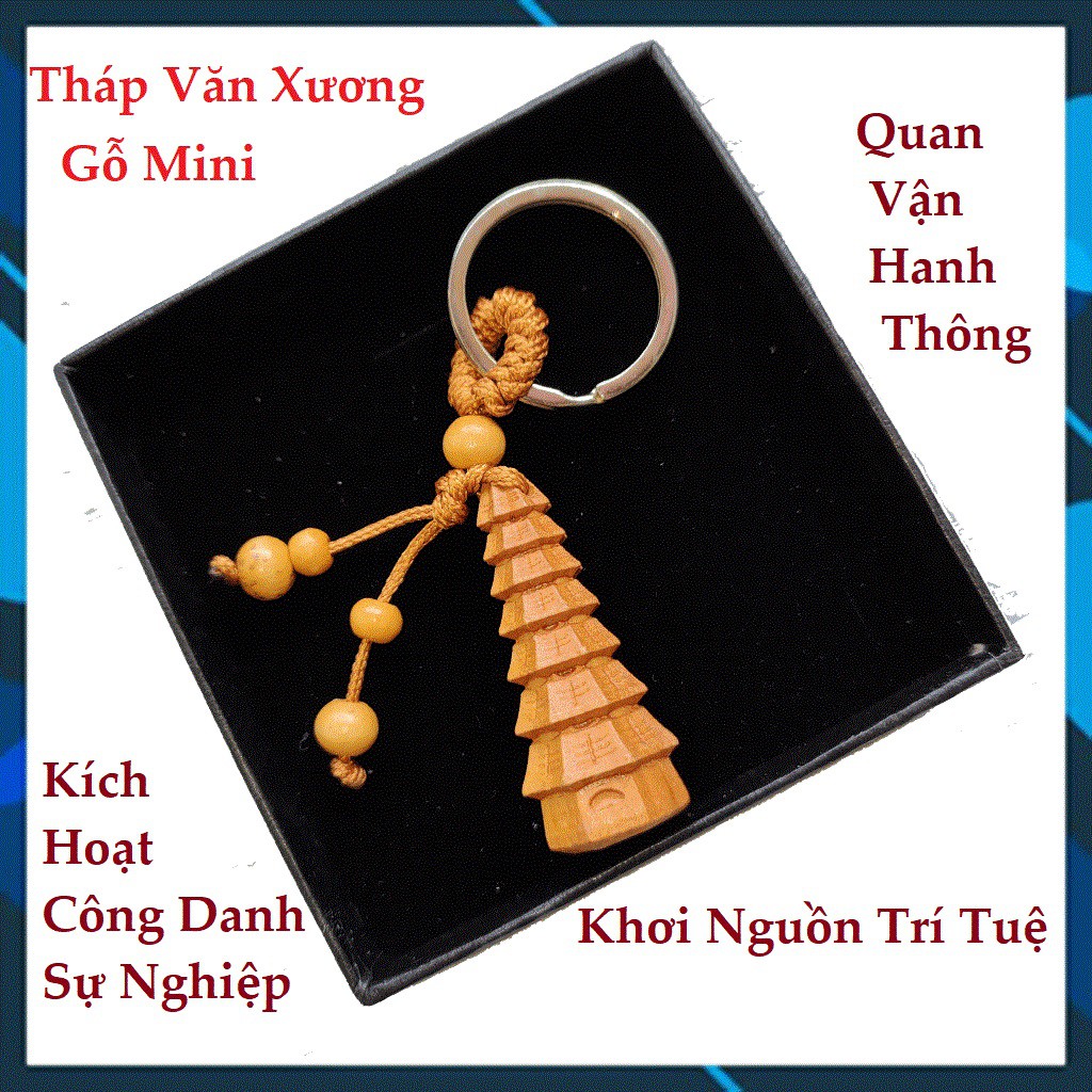 Tháp Văn Xương Gỗ Mini | Kích hoạt Công danh Tài Lộc, hỗ trợ Quan Vận, Khơi Nguồn Trí Tuệ