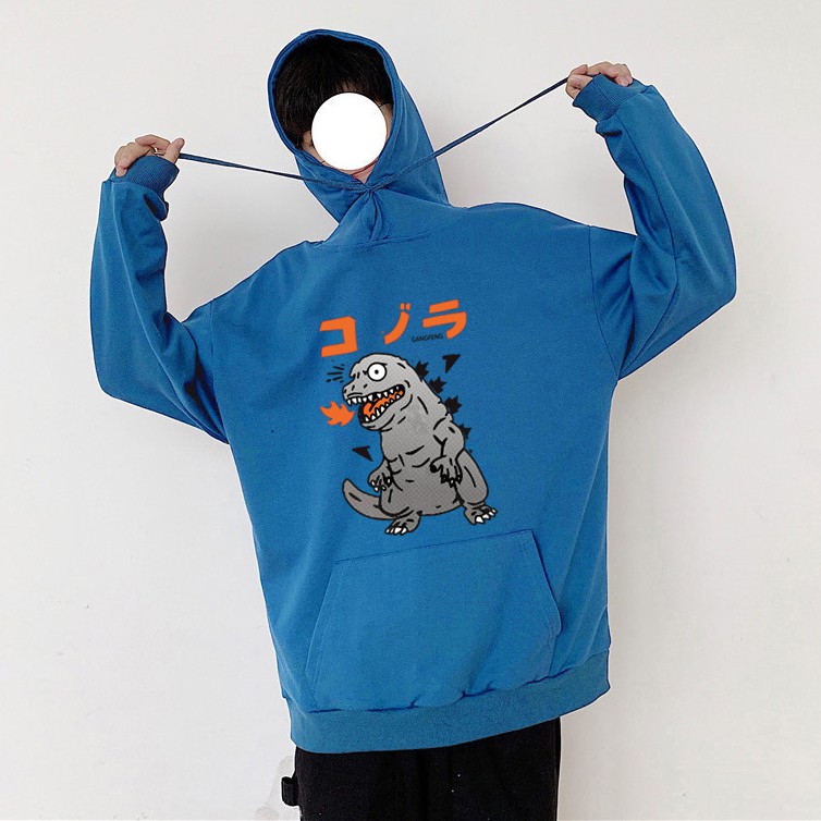 Áo Hoodie Nam Dài Tay Thời Trang In Họa Tiết Khủng Long Phun Lửa Tinh Tế Zenkonam MEN TOP 166C RB