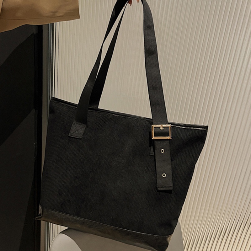 Túi xách canvas khâu đơn giản sức chứa lớn