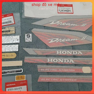 Full bộ tem xe dream thái luôn tem thông số hàng xịn chính hãng honda .