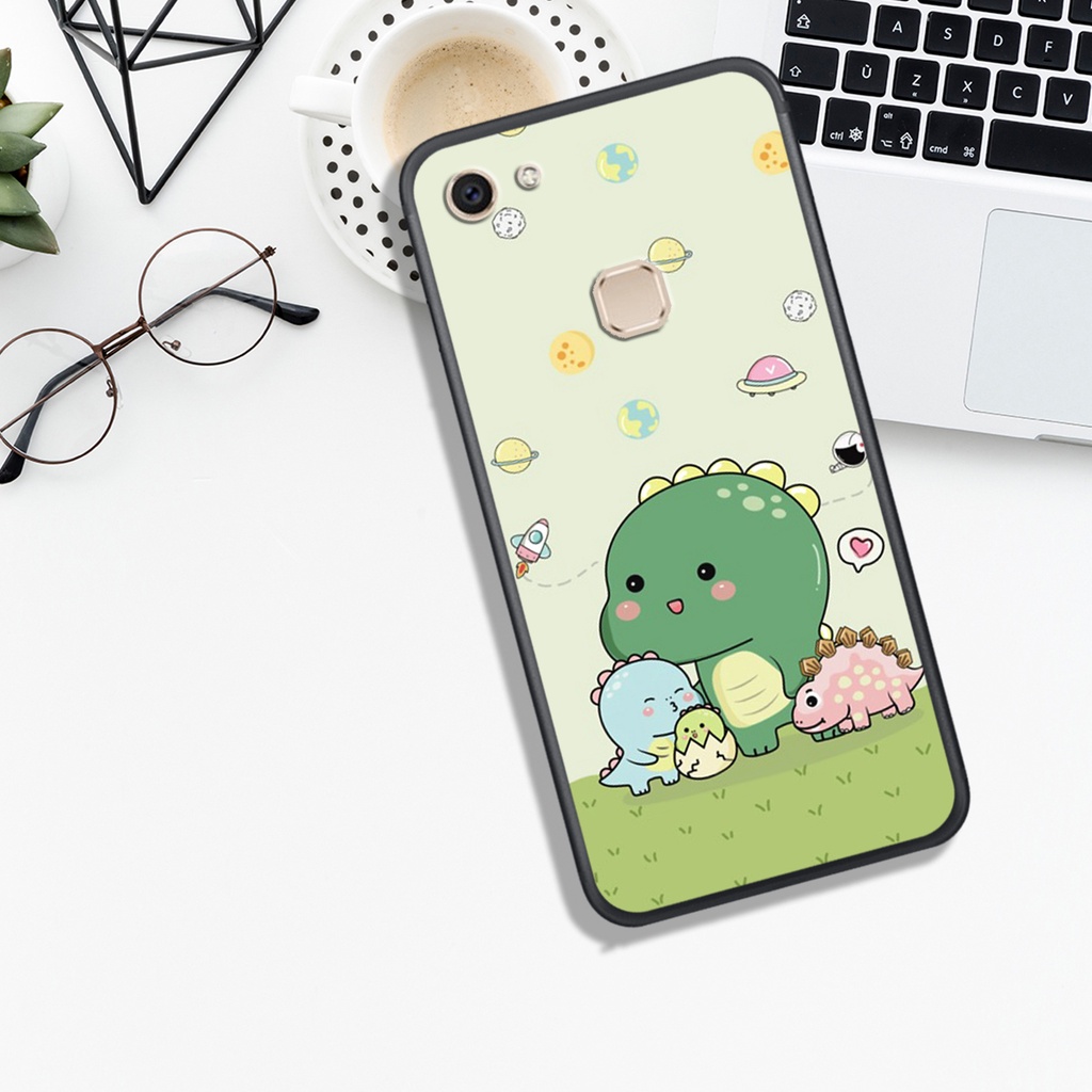 [HOT]ỐP VIVO V7 - V7 PLUS - V9 - Y85 - V11i - Y97, IN HÌNH KHỦNG LONG CHIBI SIÊU DỄ THƯƠNG.