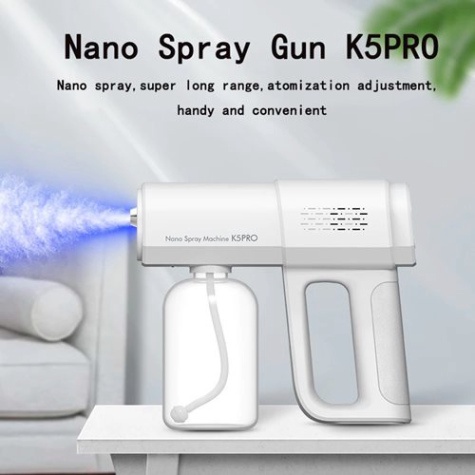 Máy phun khử khuẩn K5 và K5 Pro ❄ Súng phun nano khử khuẩn bằng tia cực tím  Laser 8 Mắt UV