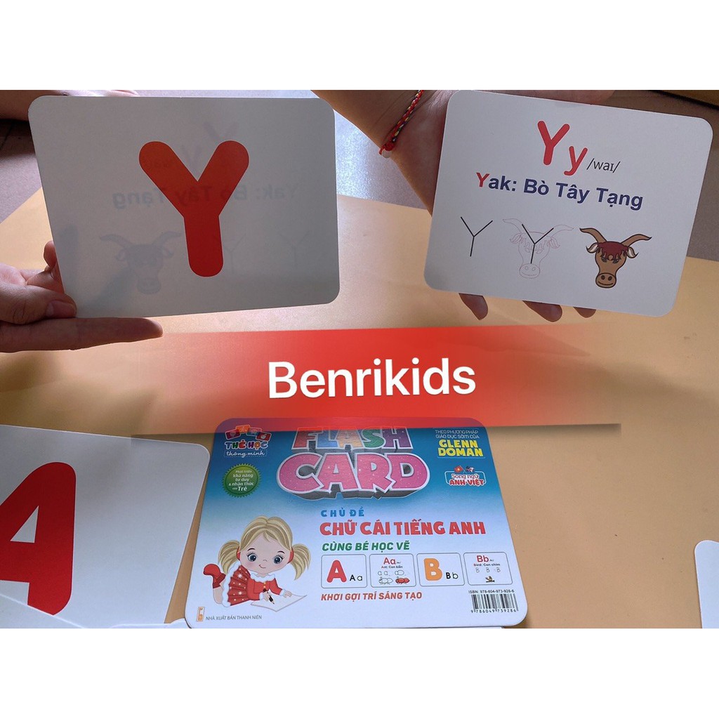 Bộ Thẻ Học FLASHCARDS Song Ngữ Thông Minh Chủ Đề Chữ Cái Tiếng Anh
