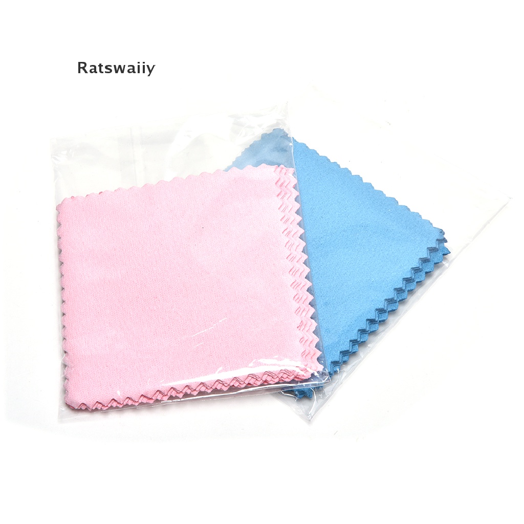 Set 10 khăn lau đánh bóng trang sức bằng bạc/vàng
