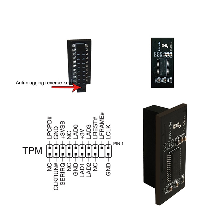 Mô-đun thay thế TPM 2.0 cho bo mạch chủ GIGABYTE GC-TPM20