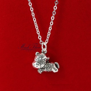 Dây chuyền bac trẻ em 12 con giáp, vòng cổ bé trai bé gái bạc nguyên chất Minh Thoa JEWELRY
