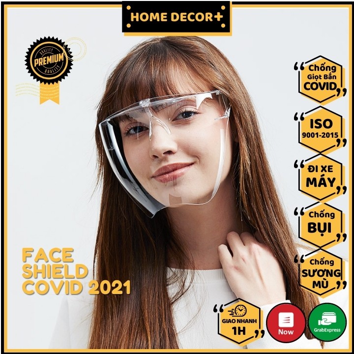 [Xả Lỗ- MUA 3 TẶNG 1] Khẩu Trang Trong Suốt Chống Giọt Bắn 2021 Phòng Dịch Face Shield Kháng Khuẩn (Cam kết Loại 1)