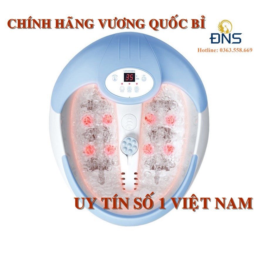 BỒN NGÂM CHÂN, MASSAGE CHÂN HỒNG NGOẠI LANAFORM LUXURY [SIÊU PHẨM 2021] - thư giãn tại nhà mỗi ngày, Nhập khẩu Bỉ