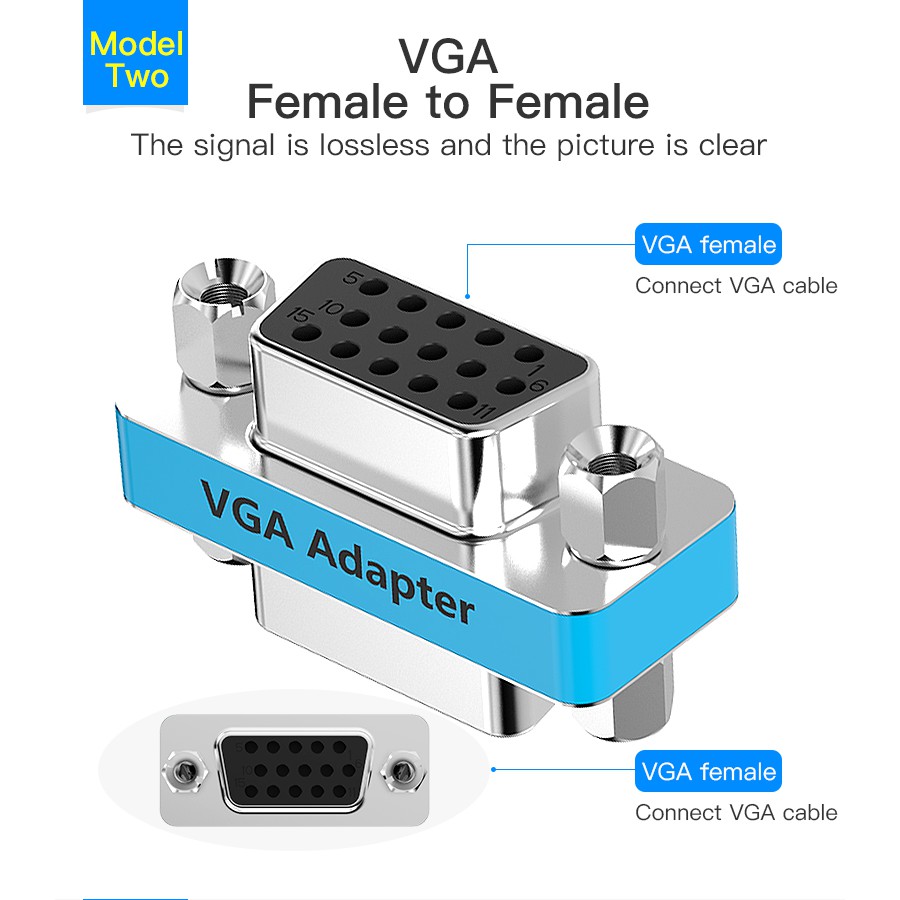 [Mã ELFLASH5 giảm 20K đơn 50K] Adapter - Đầu nối VGA to VGA Vention DDCI0