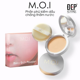 Phấn Phủ M.O.I kiềm dầu kháng nước Baby Skin Powder - Tone tự nhiên