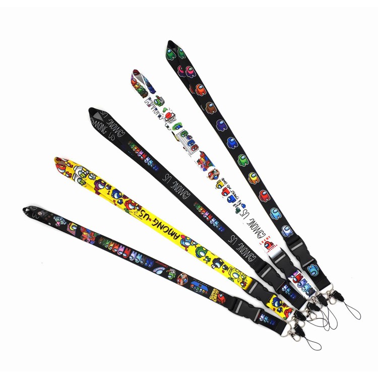 Dây đeo điện thoại / thẻ ID dáng dài in họa tiết game Among Us