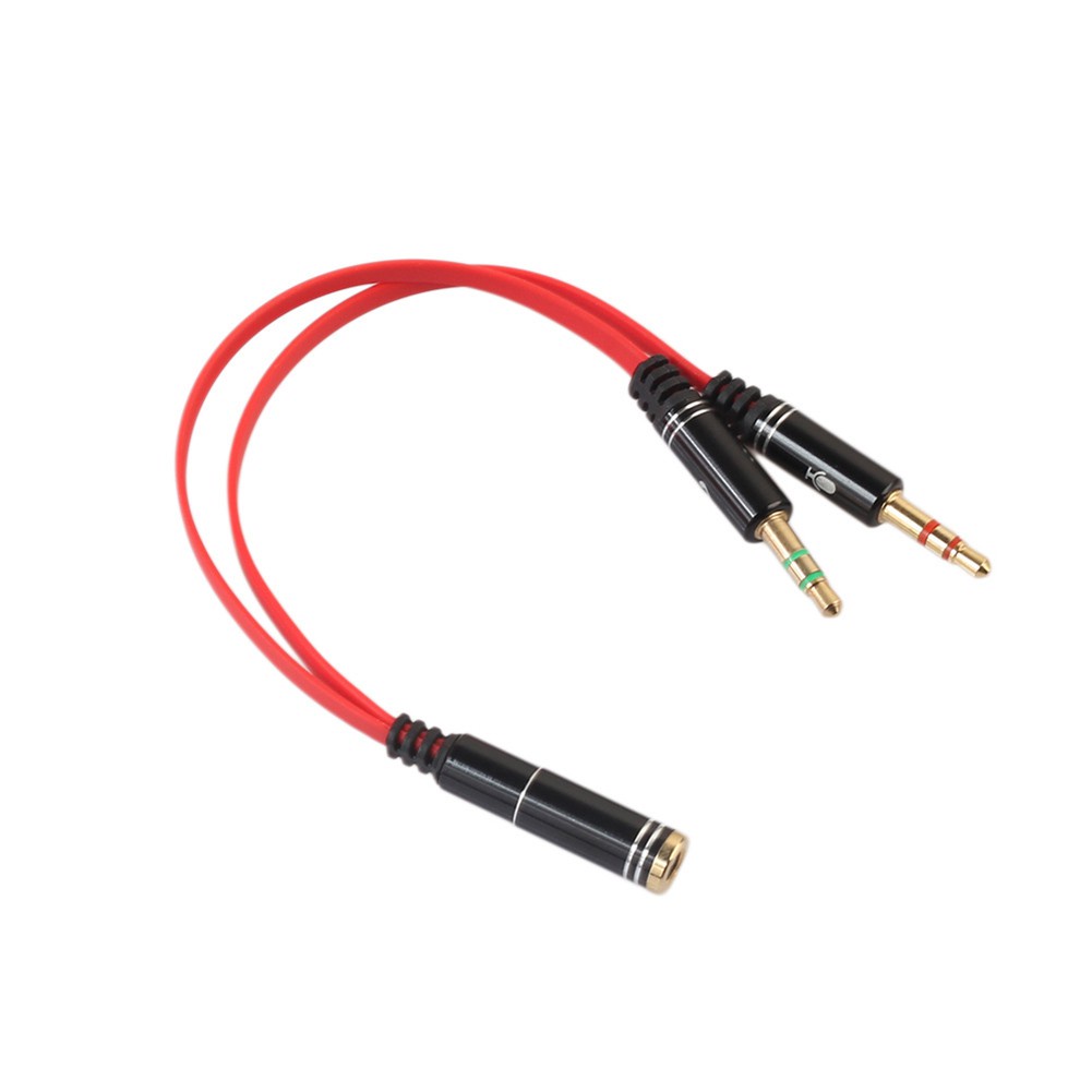 Cáp gộp FLOVEME audio và mic 2 vào 1 ra 3.5mm âm (cáp chuyển tai nghe điện thoại cho máy tính PC)