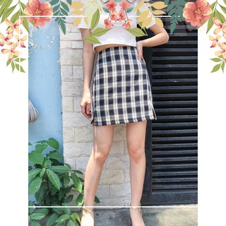 (hoantam852511) ( VTN ) [Có chọn màu] Chân váy kẻ caro -Chân váy chữ A -Chân váy hotgirrl