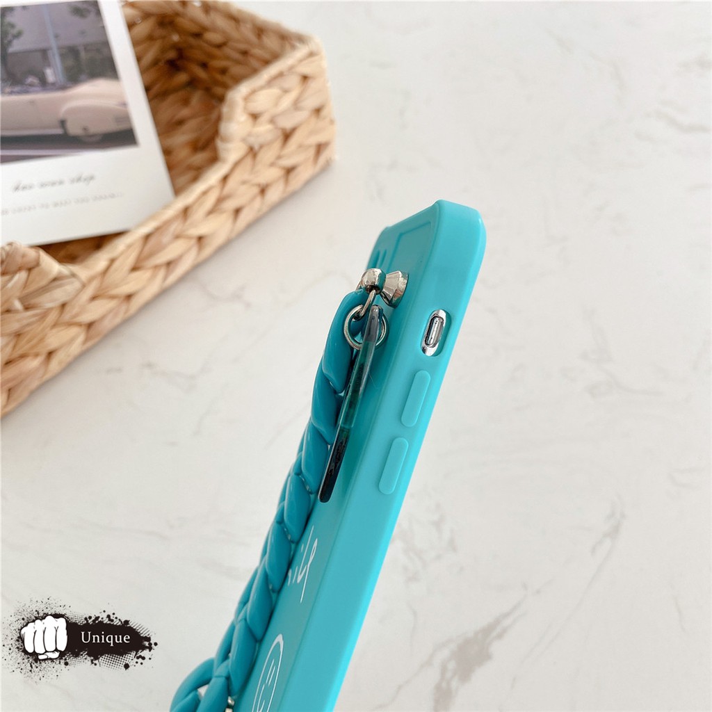 Ốp Điện Thoại In Chữ Tiếng Anh Kèm Dây Đeo Tay Hình Mặt Cười Xinh Xắn Cho Iphone 11 | BigBuy360 - bigbuy360.vn