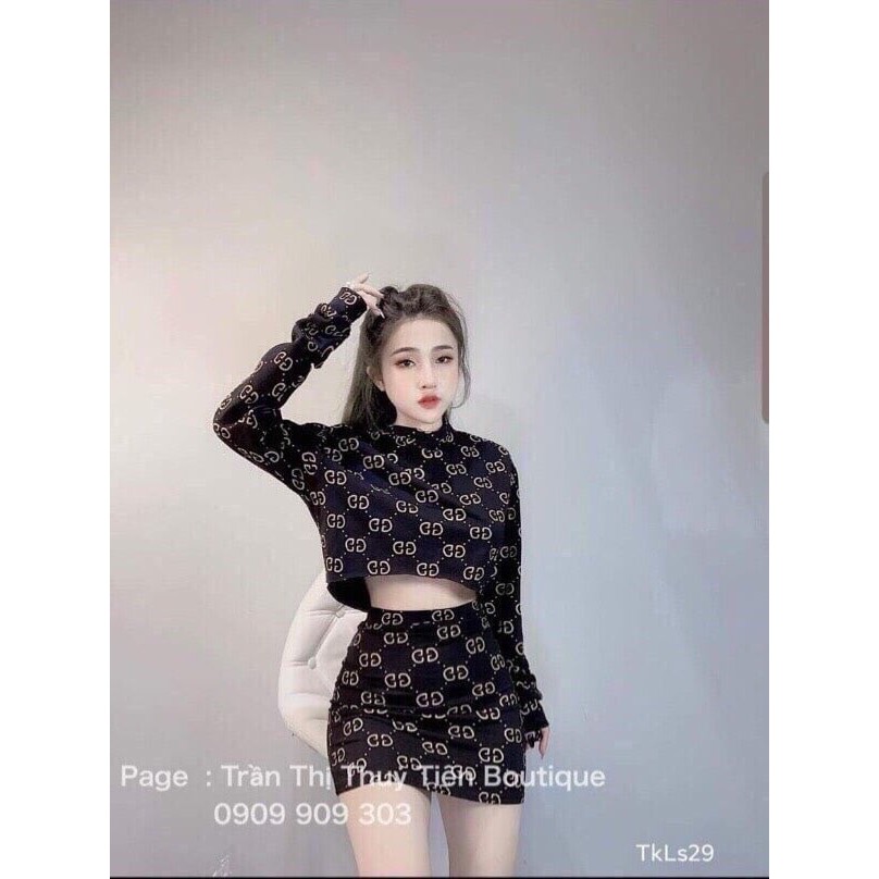 SET ÁO TAY DÀY KÈM CHÂN VÁY SIÊU HÓT - Bum.clothing