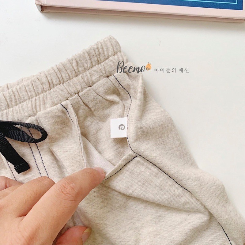 Bộ cotton kẻ bé trai