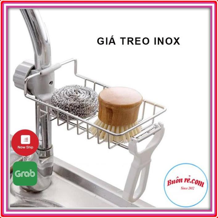 [ Sỉ ] Giá Inox Để Giẻ Đồ Rửa Chén Bát, Kệ Gắn Vòi, Treo Vòi Đựng Đồ TIỆN DỤNG VỆ SINH