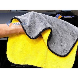 Khăn lau xe chuyên dụng 2 mặt Microfiber - Tahico