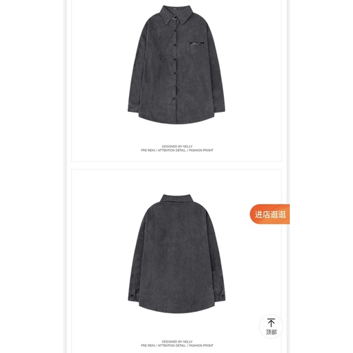 Áo sơ mi len tăm  Nelly Heybig tay dài form rộng dành cho nam và nữ 39 30