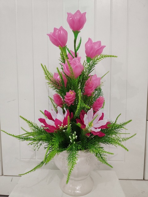 Chậu hoa pha lê cao 45-50cm