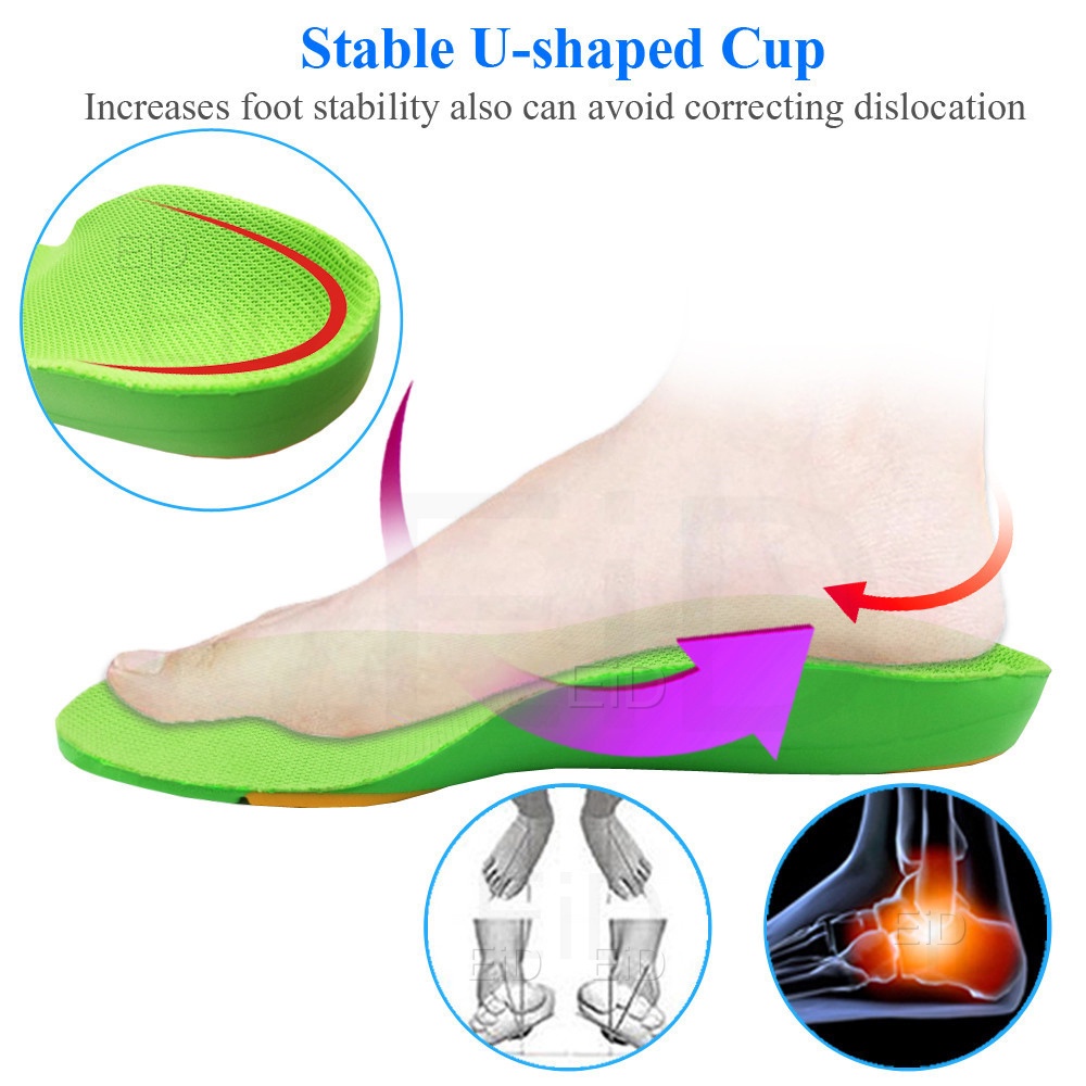 Cặp Đệm Lót Giày Hỗ Trợ Chỉnh Hình Bàn Chân Cho Bé Chất Lượng Cao