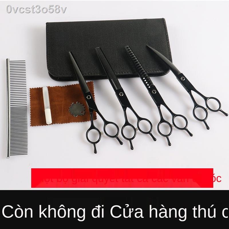 ☇☇✈7 inch chuyên nghiệp kéo vật nuôi chó cắt tỉa lông công cụ tư bộ teddy kitten chải chuốt tạo tác uốn
