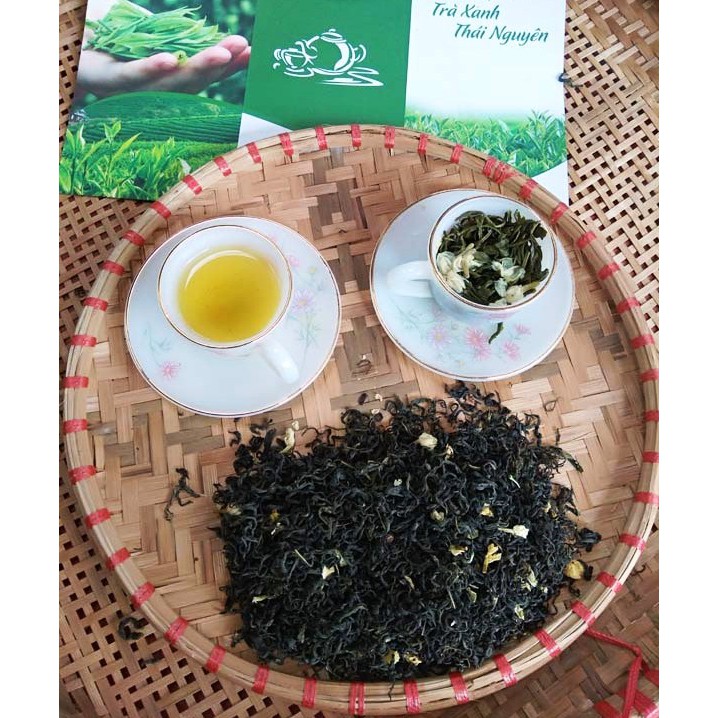 (Lục Trà Là) Trà ướp Hoa Lai Tươi - Jasmine Tea =&gt; Chuyên dùng pha trà sữa, trà chanh, Trà Kombucha tuyệt vời.