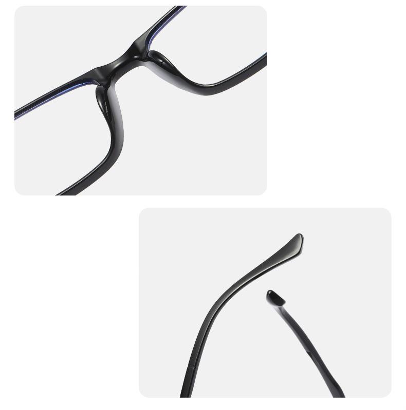 Kính đọc sách gọng kim loại màu đen chống ánh sáng xanh phong cách Hàn Quốc