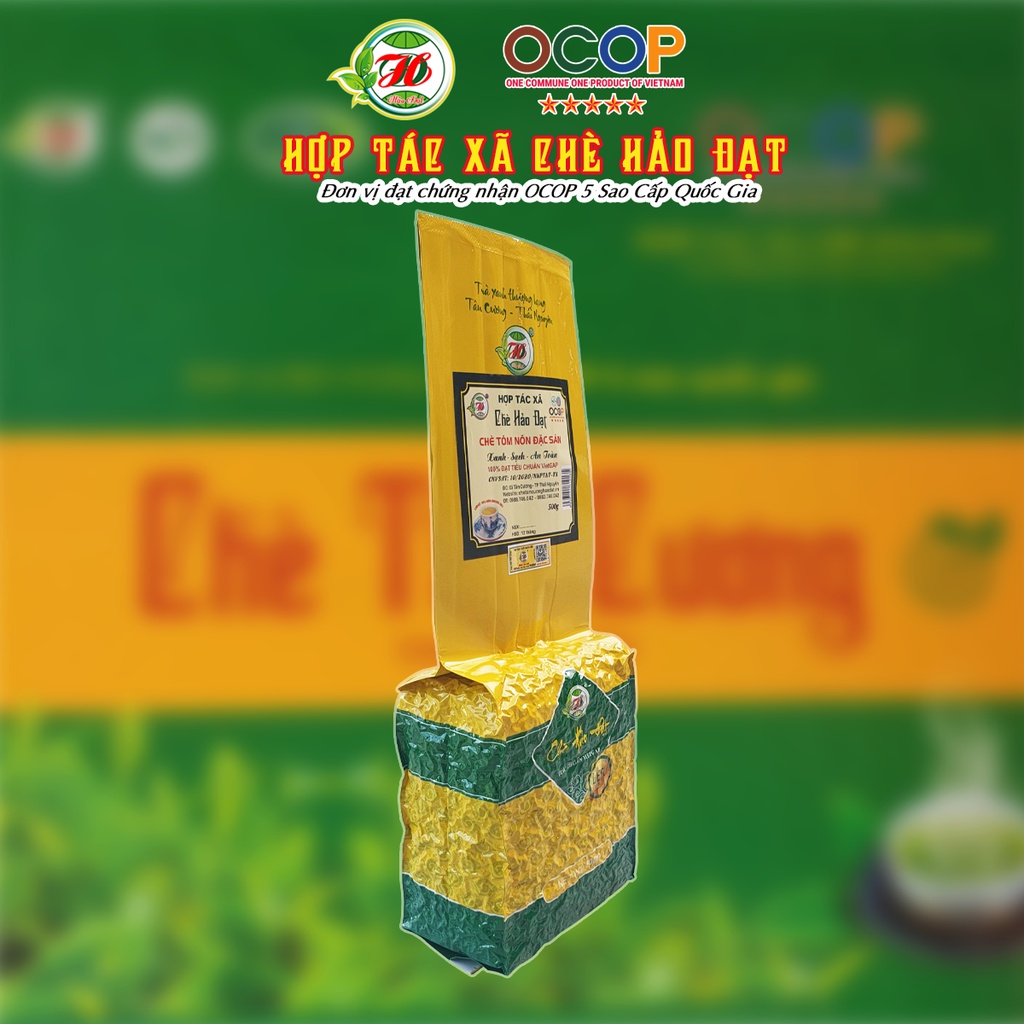 Chè  Thái Nguyên Tân Cương HẢO ĐẠT Tôm Nõn Đặc Sản