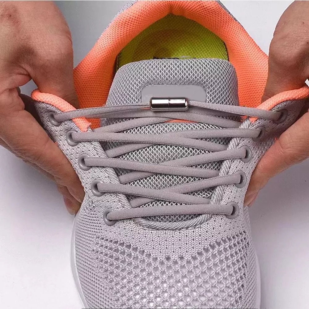 Sét 2 dây giày Voal + 2 khóa kim loại cho giày thể thao, HICKIES LACING SYSTEM phong cách thời trang