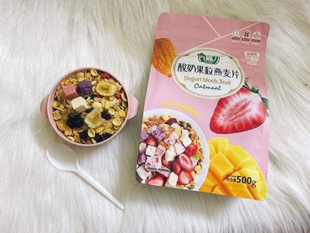 GÓI 500GR NGŨ CỐC HOA QUẢ MIX HẠT SỮA CHUA ĂN KIÊNG