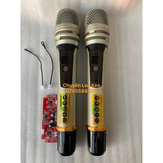 Micro loa kéo shure ugx21 mẫu 2021 sóng uhf sét tần số tăng giảm âm lượng cao cấp