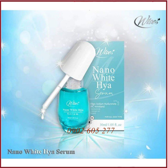 [hàng chính hãng]Serum huyết thanh dưỡng trắng Wise Nano White Hya 30ml
