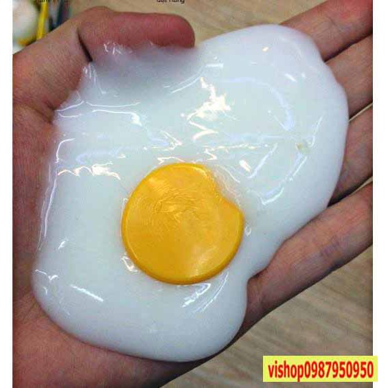 Đồ chơi GUDETAMA SLIME hình quả trứng gà trắng cực ngộ nghĩnh có lòng đỏ mochi