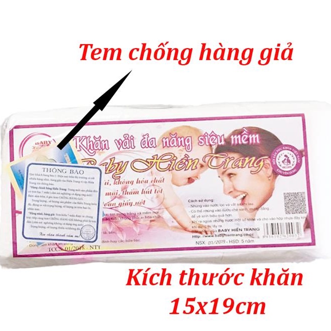 [THẤM HÚT NHANH]Khăn Vải Khô Đa Năng BABY HIỀN TRANG Siêu Mềm Mịn ,Thấm Nước An Toàn Cho Da Bé