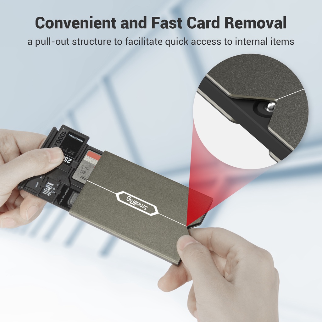 SMALLRIG Hộp Đựng Thẻ Nhớ Micro SD/Thẻ Nhớ Micro SD/SIM Tiện Dụng