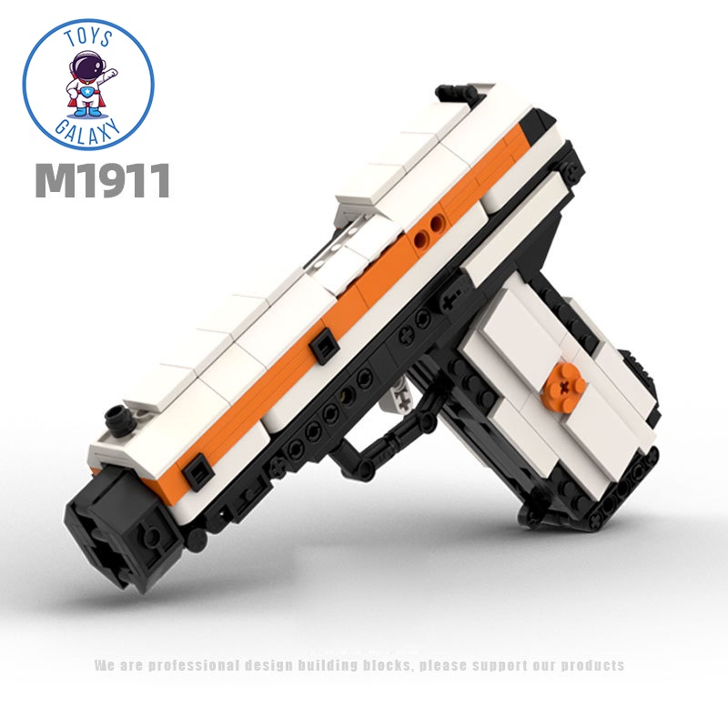 Đồ Chơi Lắp Ráp Kiểu LEGO PUBG Mô Hình Lục M1911 Asiimov MOC Kevin183 / CSGO Free Fire Lửa Chùa CoD