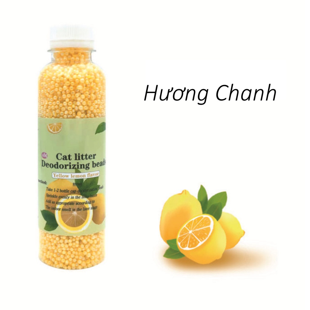 Hạt khử mùi cát vệ sinh cho mèo, giảm mùi hôi cát mèo - lutpet