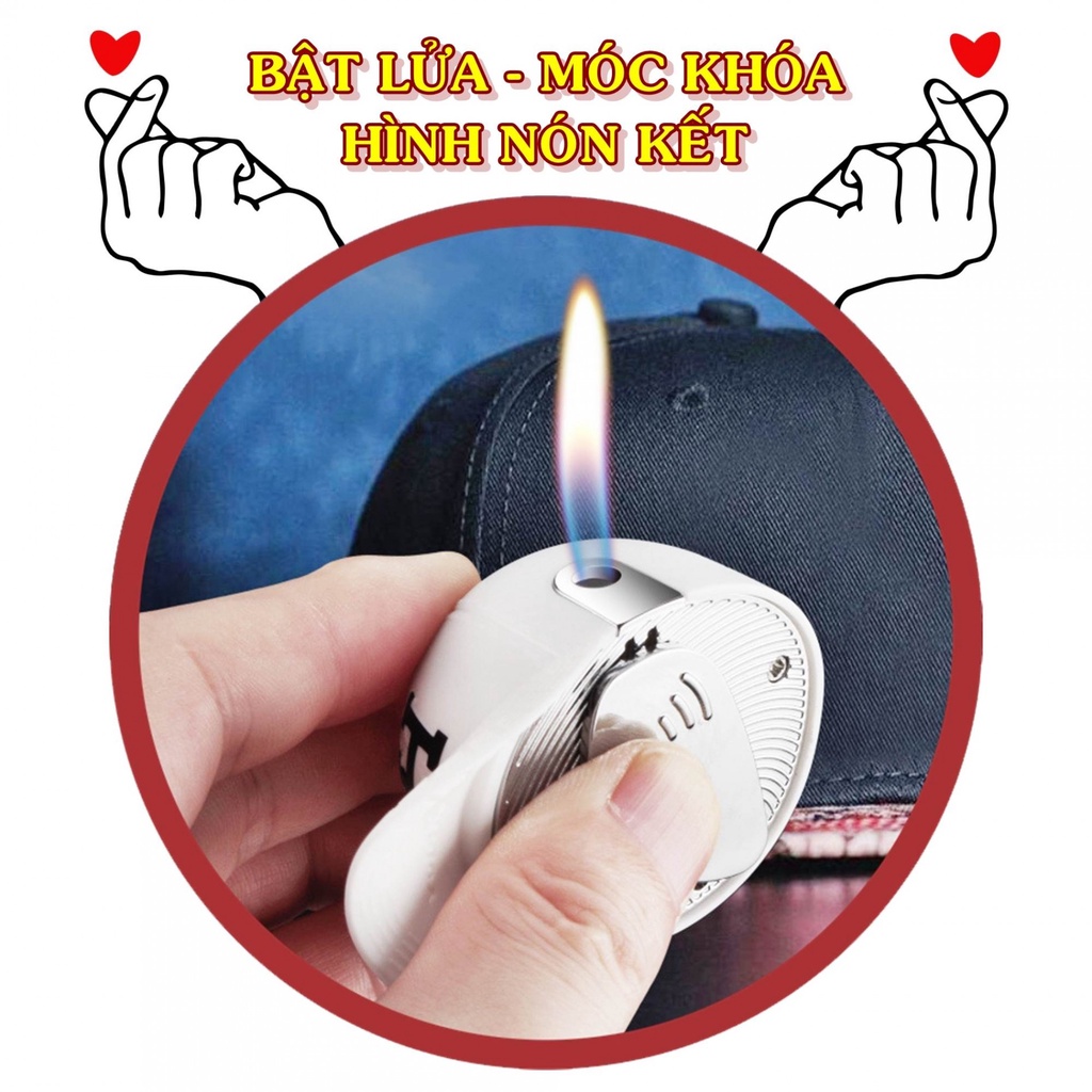 Hột-𝙌𝙪𝙚̣𝙩-𝘽𝙖̣̂𝙩-𝙇𝙪̛̉𝙖 MÓC KHÓA hình nón kết