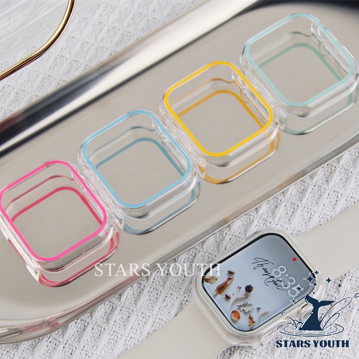 Ốp Cứng Trong Suốt Màu Dạ Quang Cho IWATCH SERIES 8 ULTRA 7 SE 6 5 4 3 2 38MM 42MM 40MM 44MM 41MM 45MM