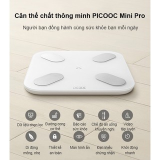 Cân thể chất thông minh PICOOC Mini Pro bản quốc tế/PICOOC S1 Pro/Picooc Mini Lite PHÂN TÍCH ĐƯỢC 13 CHỈ SỐ CƠ THỂ