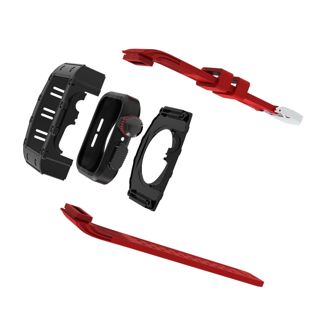 Ốp/ dây đeo inox jansin thích hợp cho đồng hồ apple watch ultra 49mm 45mm 41mm 44mm iwatch series 8 7 6 SE 5 4 (có bán lẻ)