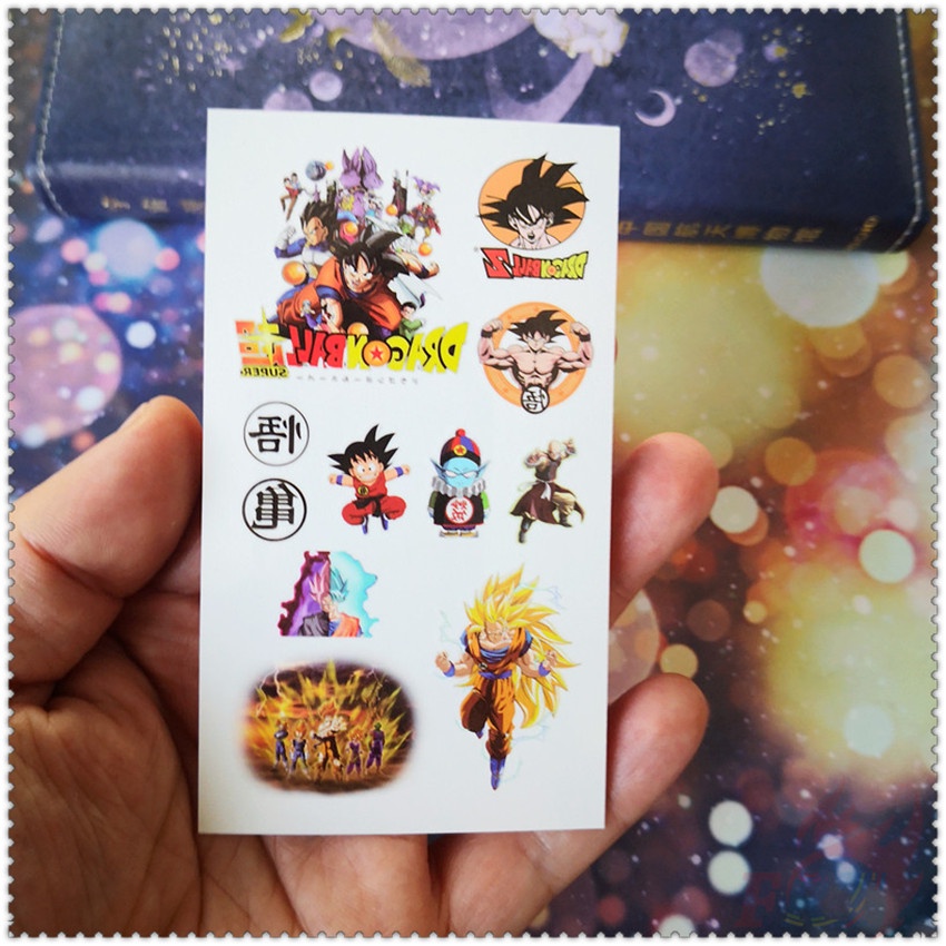 ✿ Hình Xăm Dán Tạm Thời Mini Hình Dragon Ball Series 01-01 ✿ 1 Tấm Hình Xăm Dán Gợi Cảm Chống Nước
