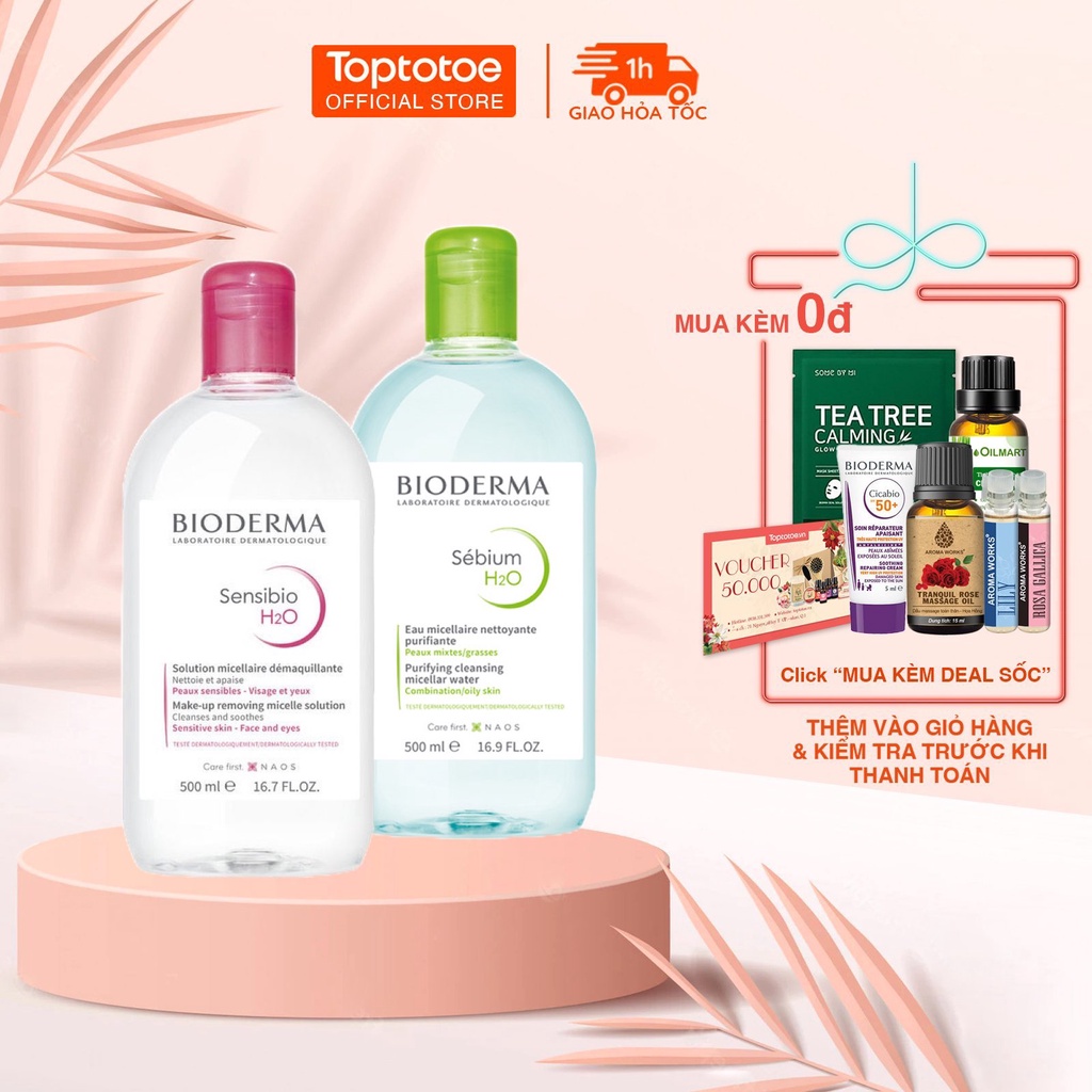 Nước Tẩy Trang Bioderma H2O Pháp 100ml