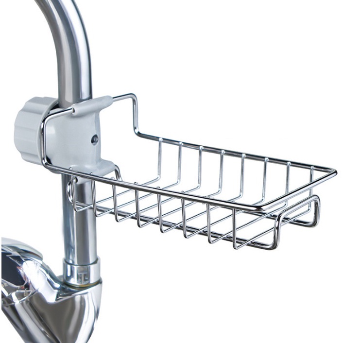 Giá inox kẹp Vòi nước bồn rửa chén, đựng đồ rửa chén 2022