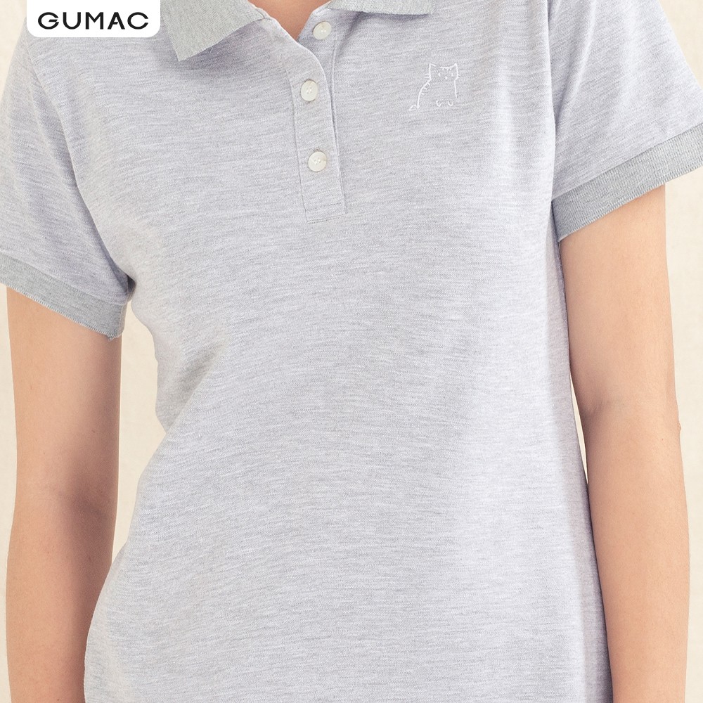 Đầm polo thêu con mèo DA10117 GUMAC | BigBuy360 - bigbuy360.vn