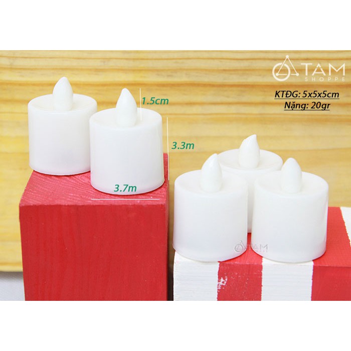 [KÈM SẴN PIN] Set 5 nến điện tử trang trí đổi màu cao 5cm NEN-DT-01