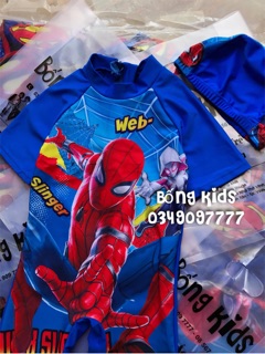 Đồ Bơi Bé Trai Spider Man Kèm Mũ
